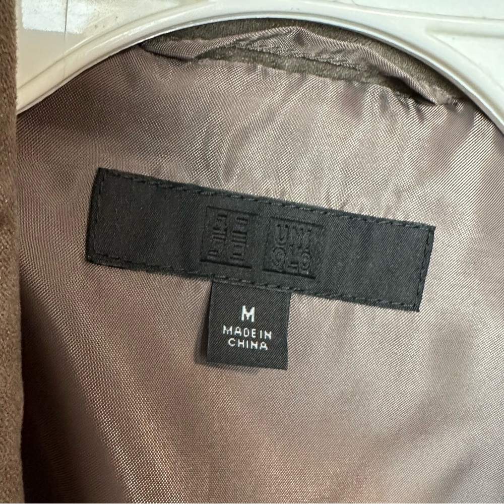 NWT Uniqlo Suede Moto Jacket - Picture 7 of 11
